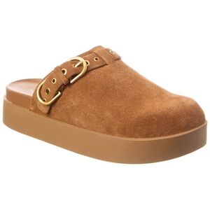 Women's RAG & BONE Brown Suede PLATFORM MULES